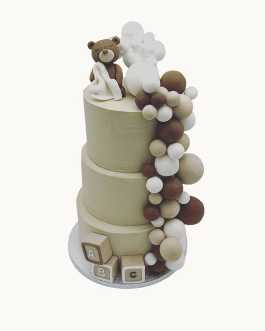 Brown and beige bear