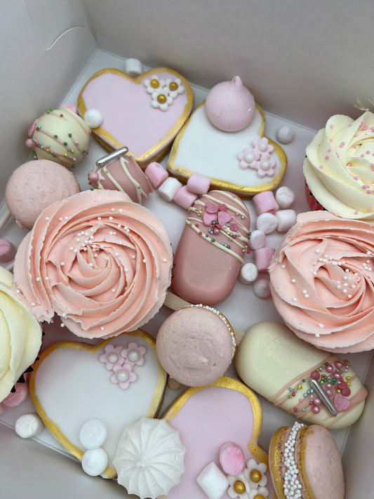 Pink, white & gold