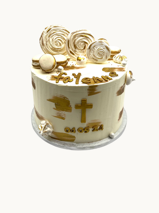 Gold & white