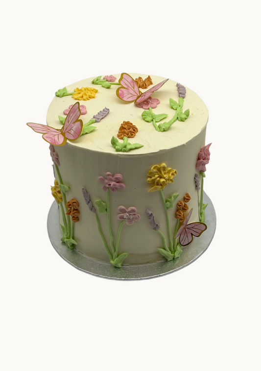 Flowers and butterflies