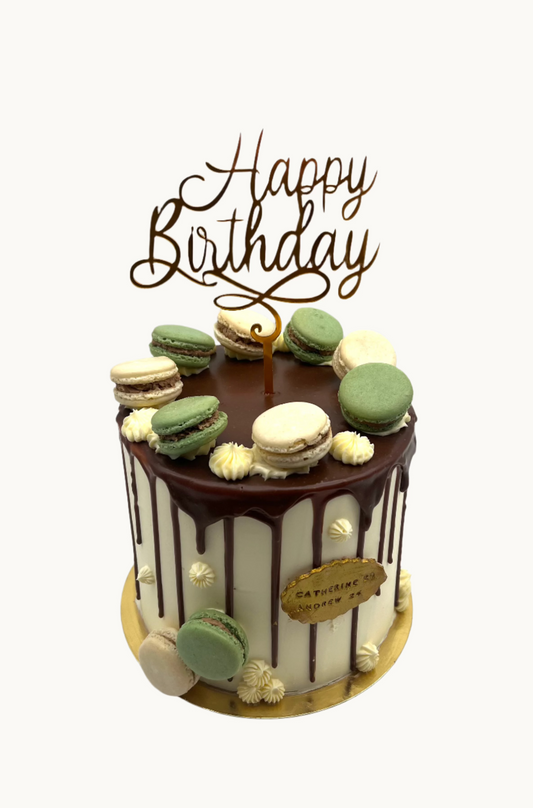 Chocolate drip green